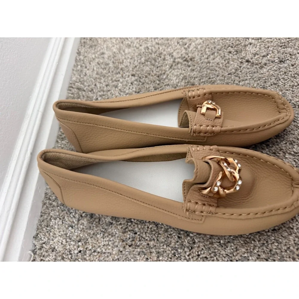 Rongen Tan Loafers – Women's Size 39 – NWOT